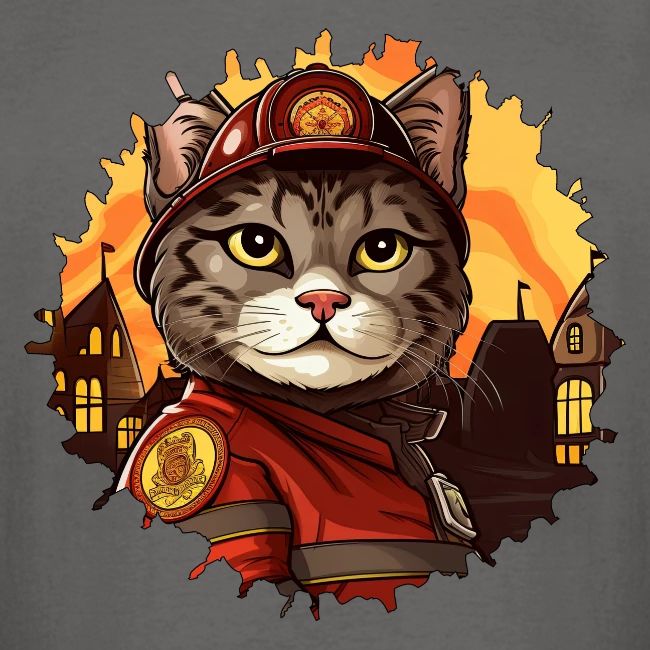 Firefighter cat