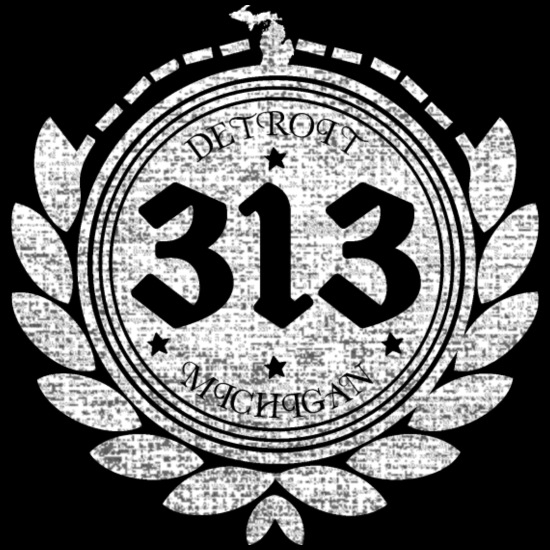 A Detroit Logo 313 Motor City Michigan Clothing' Men's Tall T