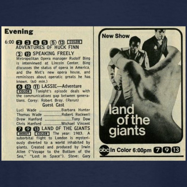 ABC TV Land of the Giants Newspaper Ad