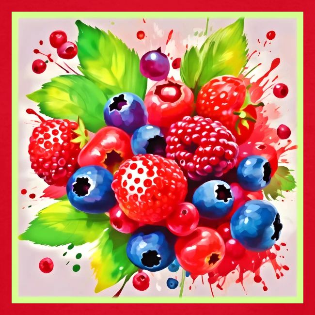 Summer Berry Splash Design