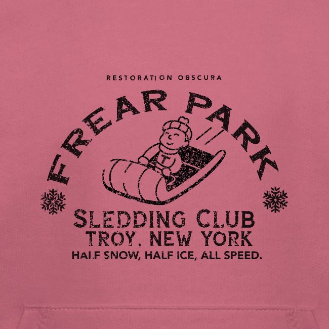 RO Frear Park Sledding Club Distressed Dark