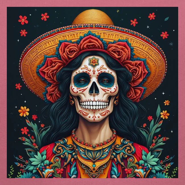 Charra Skull Art | Traditional Mexican Design