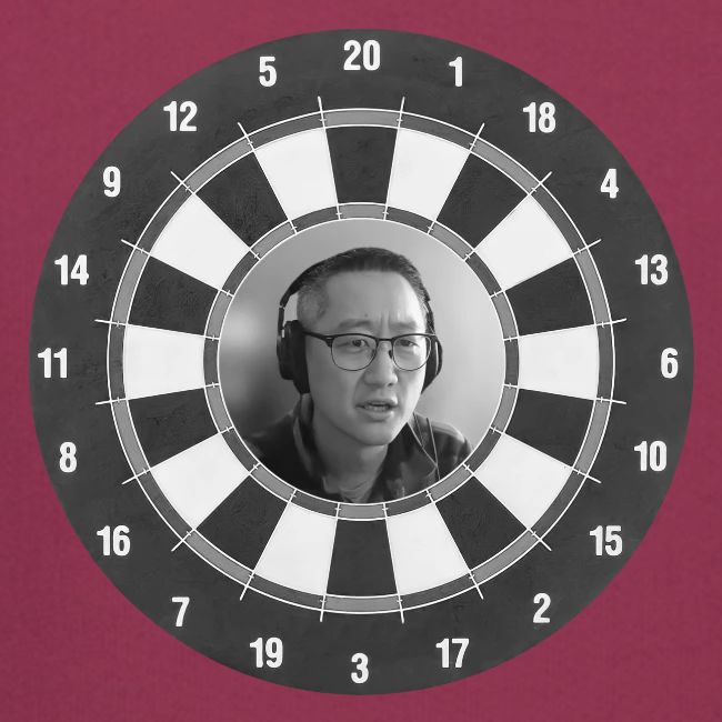 Producer Jay on a Dartboard