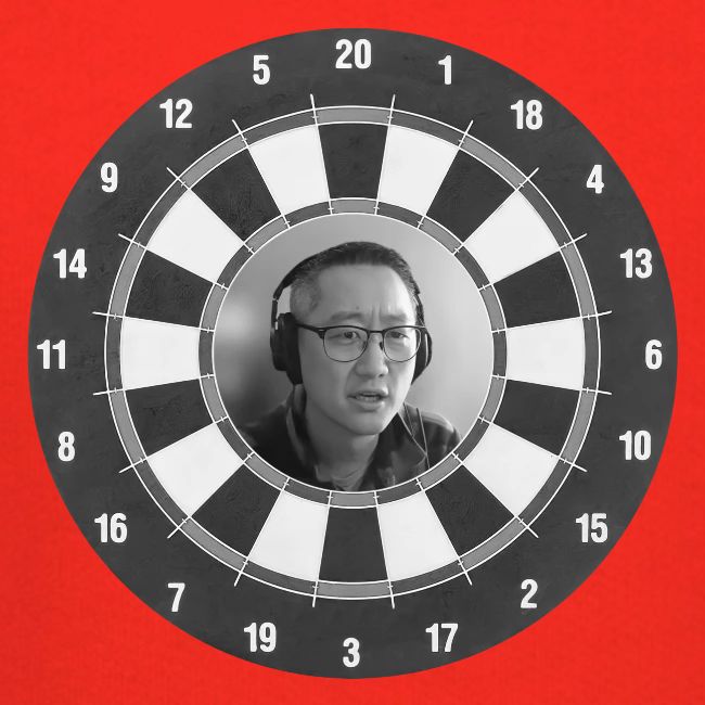 Producer Jay on a Dartboard