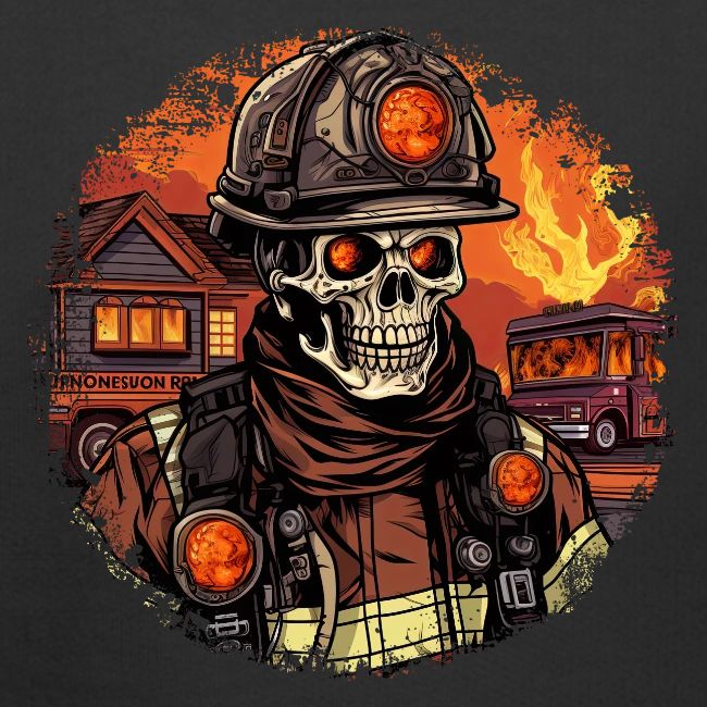 Skeletons Firefighter / fireman skeleton