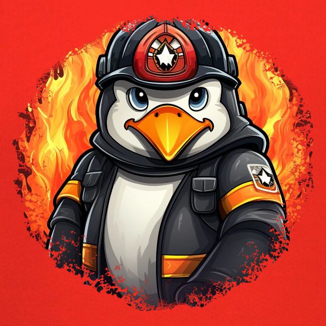 Firefighter penguin