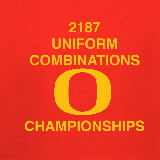 2187 UNIFORM COMBINATIONS O CHAMPIONSHIPS