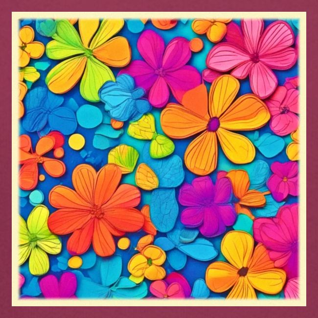 Vibrant Floral Abstract Art