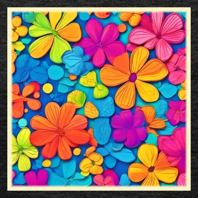 Vibrant Floral Abstract Art