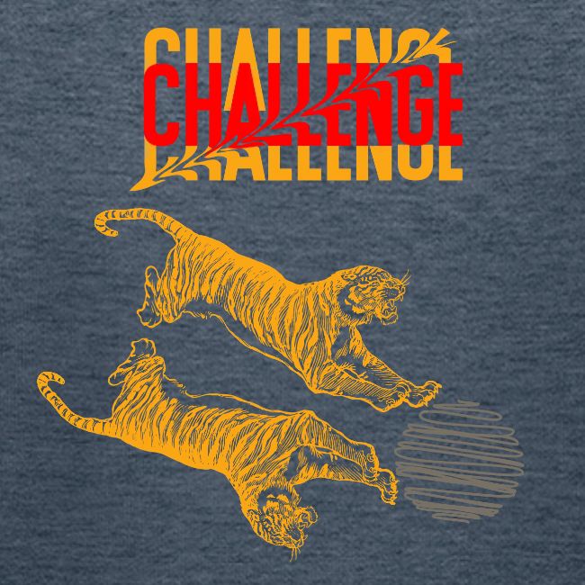 Double tiger fashion, jungle feline animals.