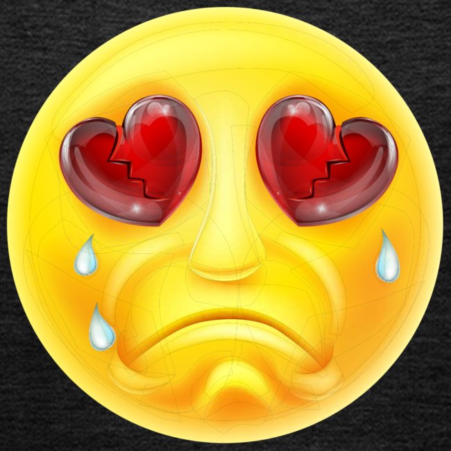 Heartbroken Crying Emoticon