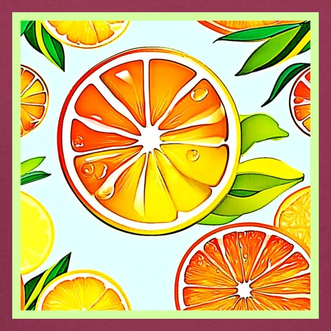 Orange Slice: Citrus Art