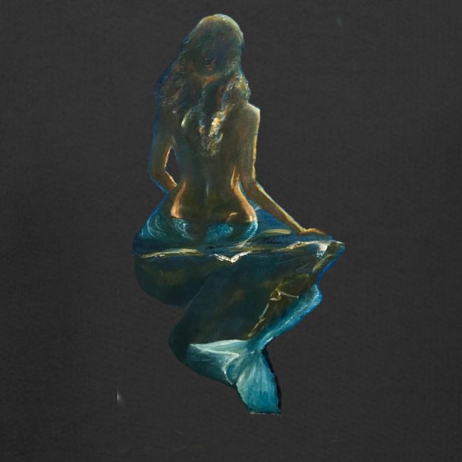 Midnight Mermaid on a rock