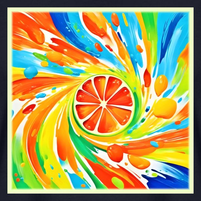 Citrus swirling Splash Design