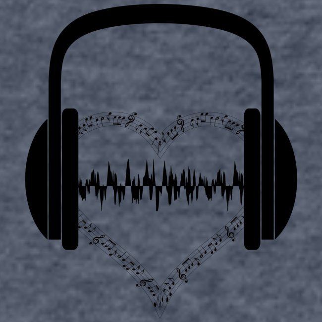 Heartbeat Heart Headphones Beat Shirt Gift Idea