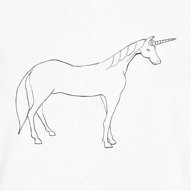 unicorn outline