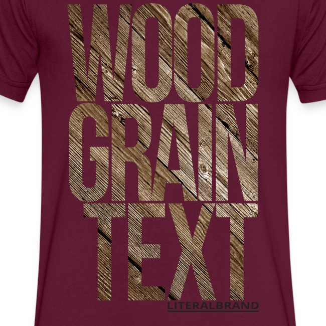 Wood Grain Text