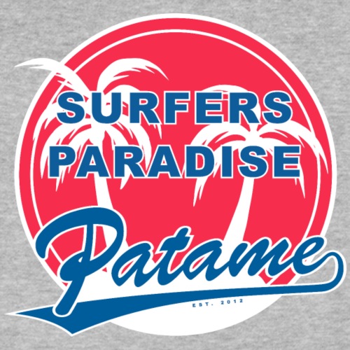 Patame Surfers Paradise RedWhite - Men's V-Neck T-Shirt by Canvas