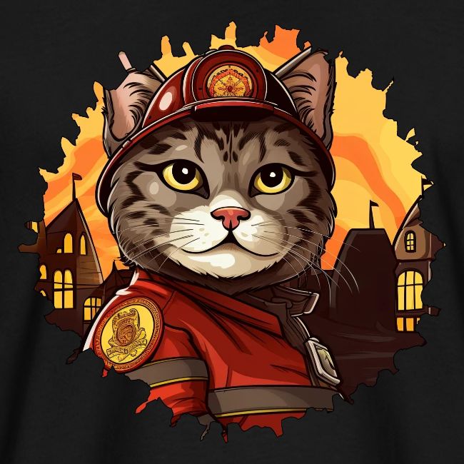 Firefighter cat