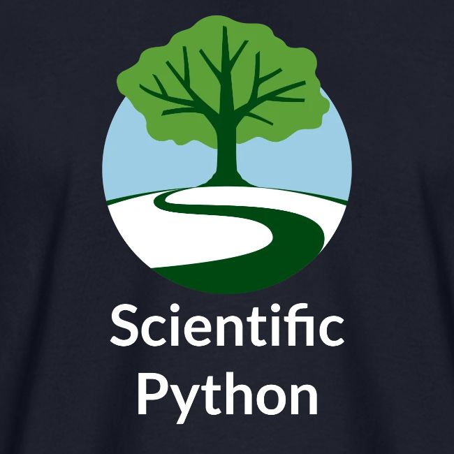scientific python full color logo tee