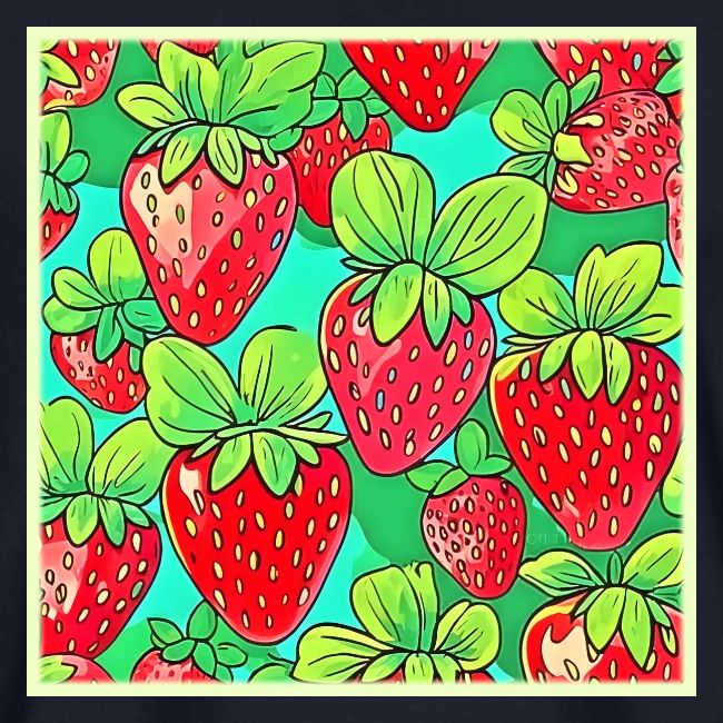 Strawberry Pop Art Pattern