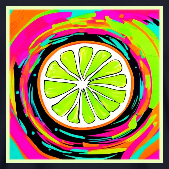 Lime Slice Pop Art