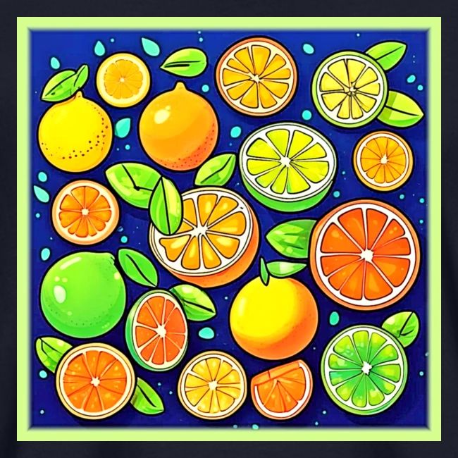Fresh Citrus Slice Pattern