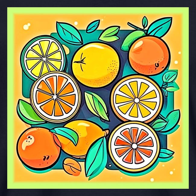 Citrus Fruit Art Design