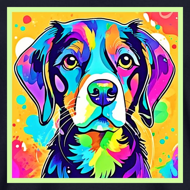 Rainbow Dog Portrait Design