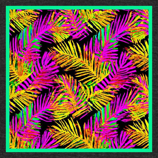 Chic Neon Leaf Lively Design