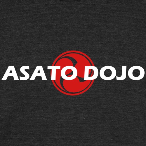 Asato Dojo teeshirt with karate shisa - Unisex Tri-Blend T-Shirt