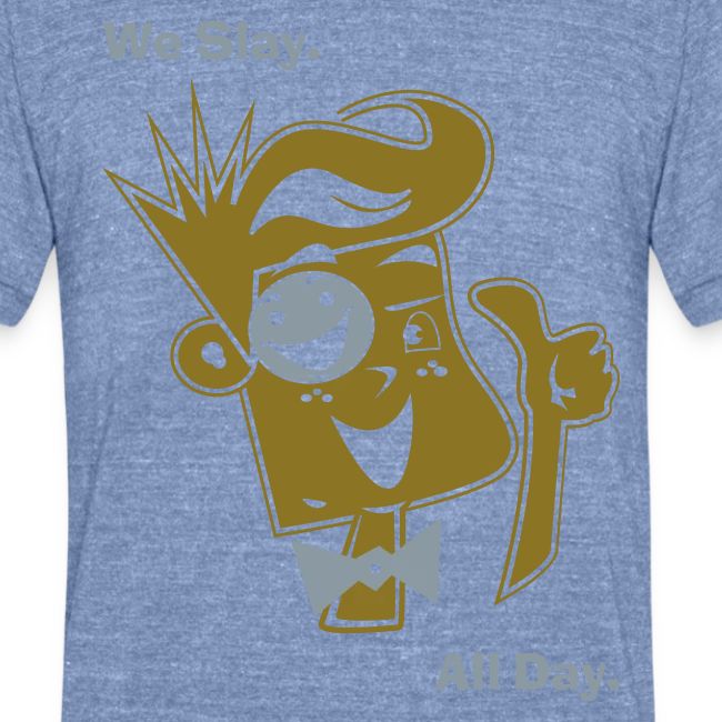 We Slay All Day Shiny Shirt Metallic Silver & Gold
