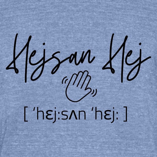 Hejsan hej / hej då in black
