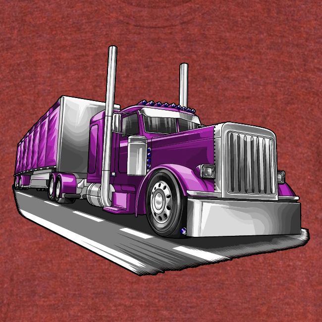 Tracktor Trailer Semi Truck Big Rig