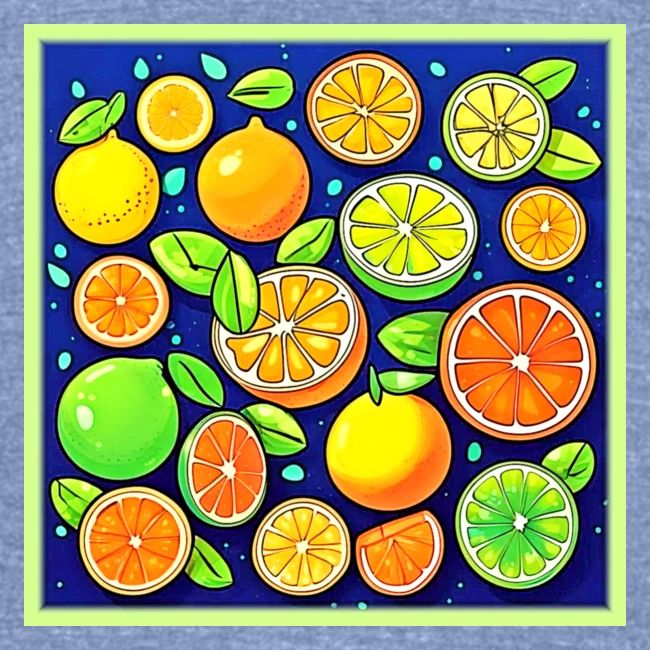 Fresh Citrus Slice Pattern