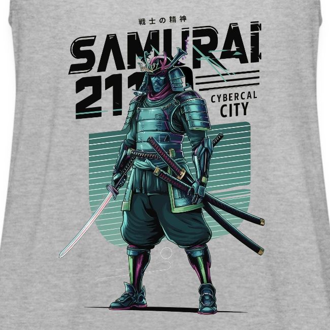 Cyber Samurai 2110: Glowing Katana Warrior