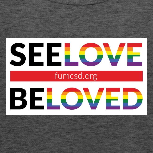 FUMCSD See Love, Be Loved: white design background
