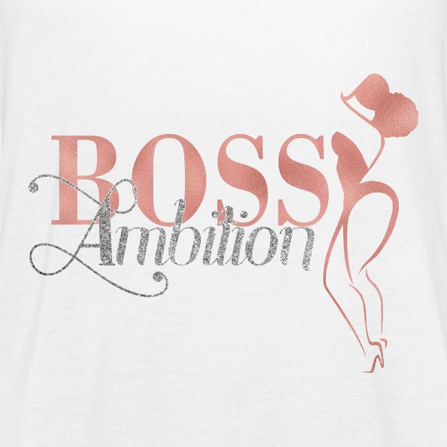 Women Boss Ambition Tshirt Glitter