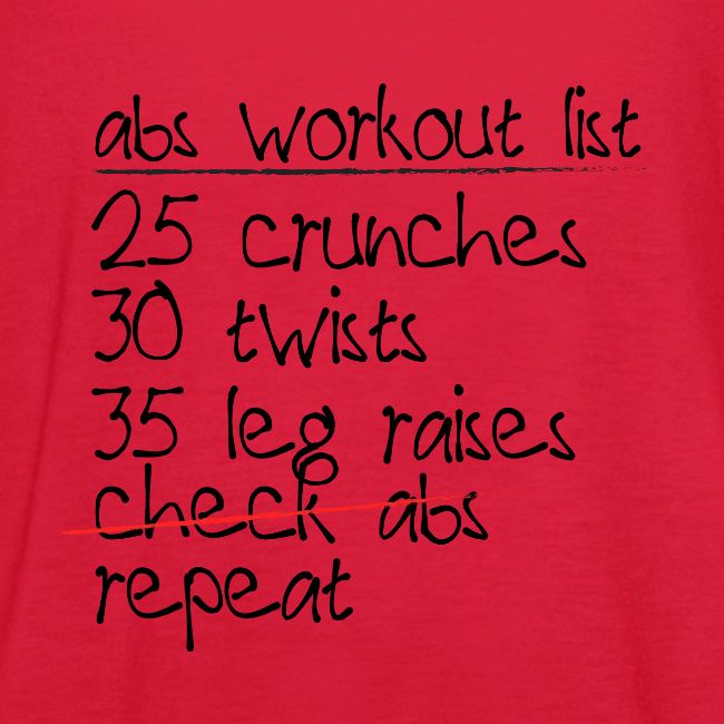 Abs Workout List
