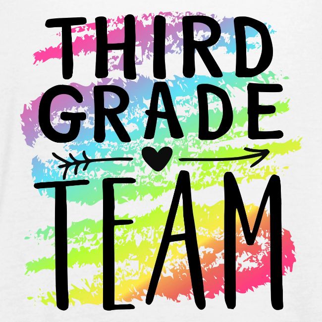Third Grade Team Crayon Splash Teacher T-Shirts