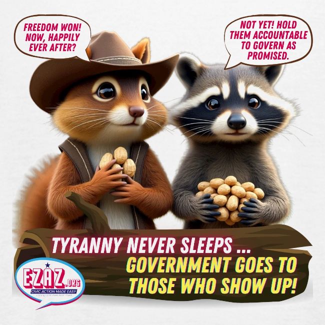 Freedom Squirrel and Raccoon