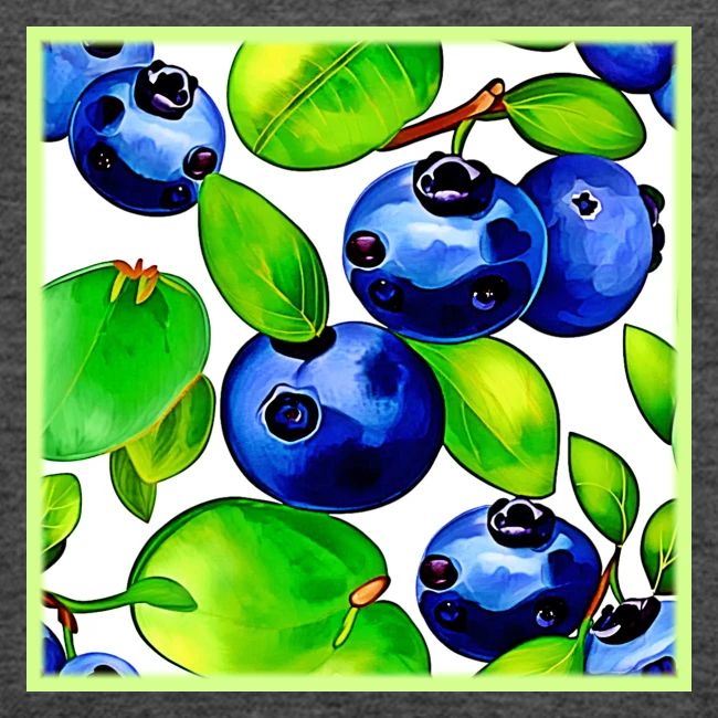 Fresh Blueberry Art