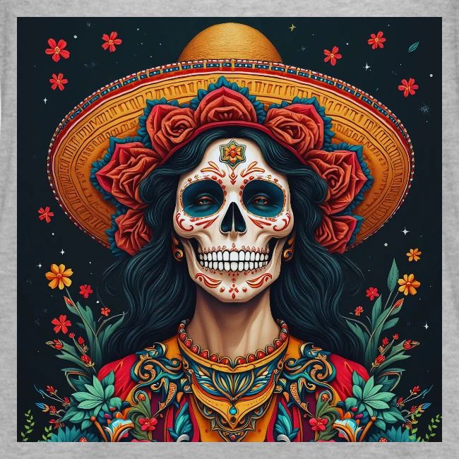 Charra Skull Art | Traditional Mexican Design