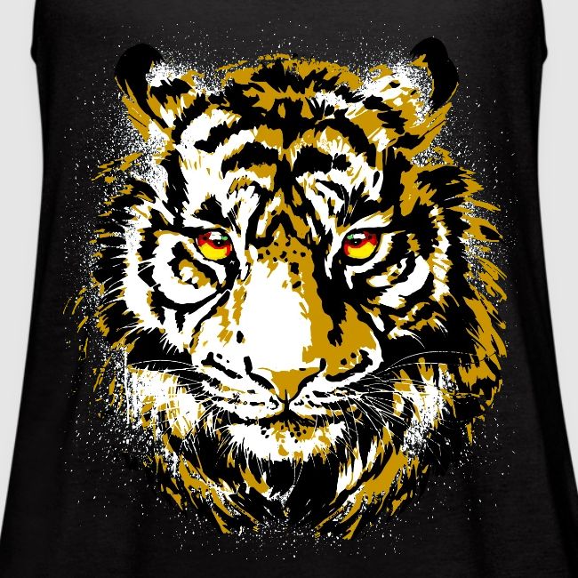 Realistic Tiger Illustration - Tiger Face