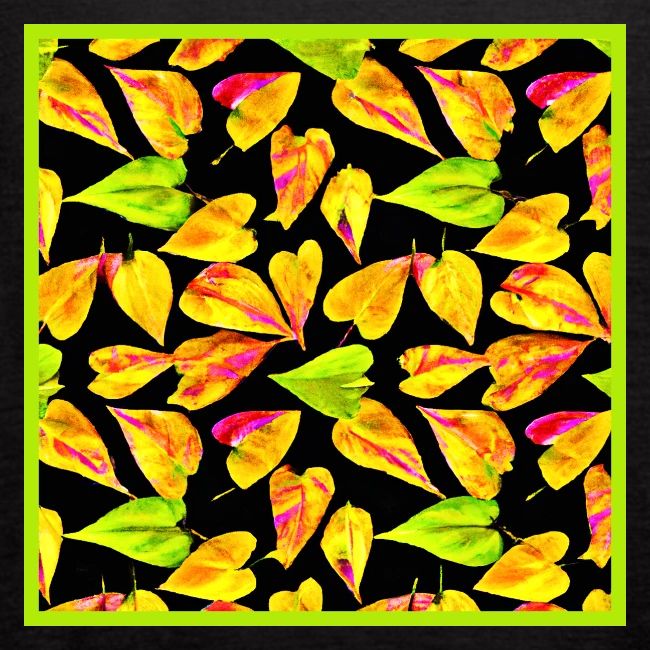 Neon Leaf Art Elegance