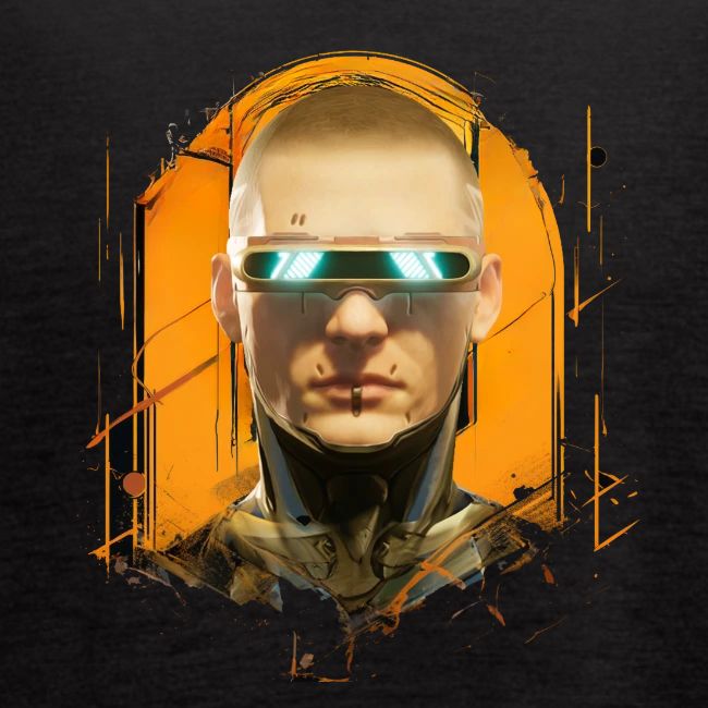 palnoch cyberpunk human head artwork
