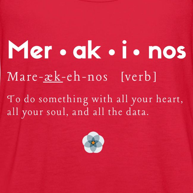 Merakinos definition with logo dark