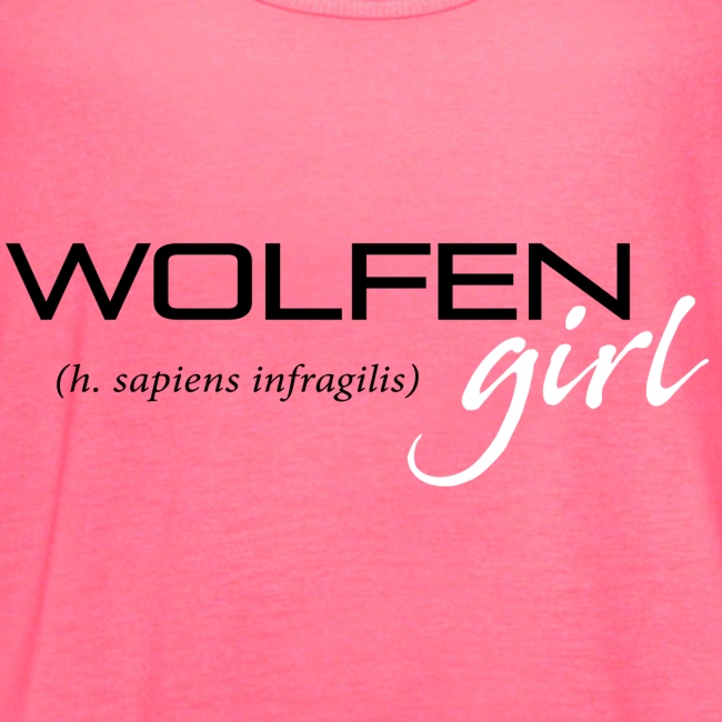 Wolfen Girl on Pink
