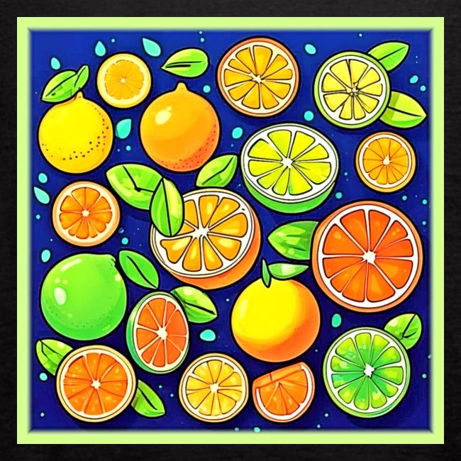 Fresh Citrus Slice Pattern