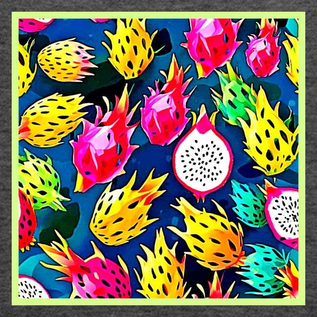 Dragon Fruit Pattern Art